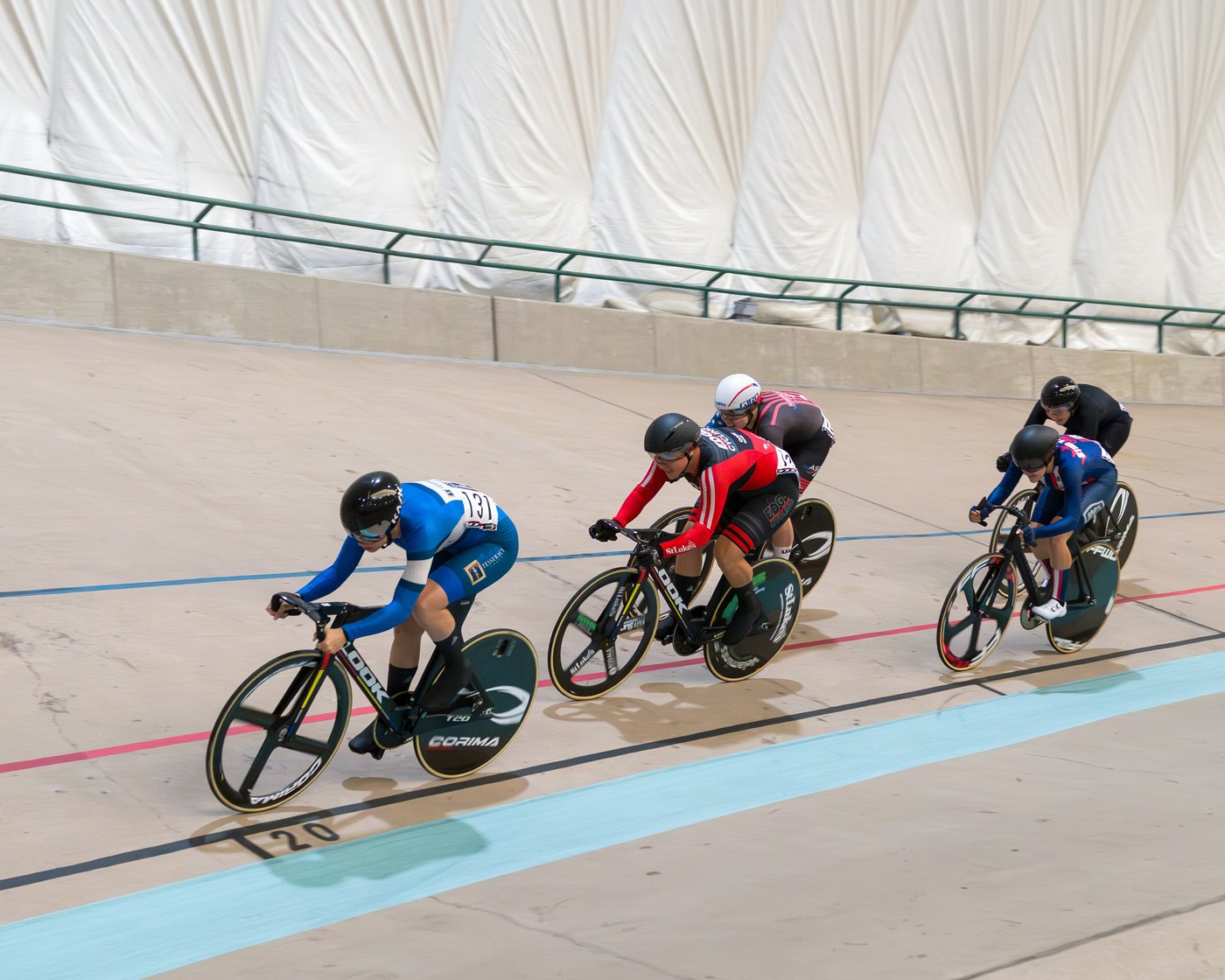 M leading the 2025 USAC Keirin finals