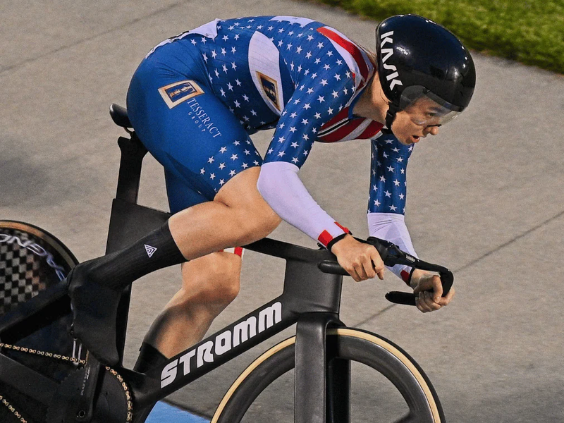 McKenna on the track at T-Town