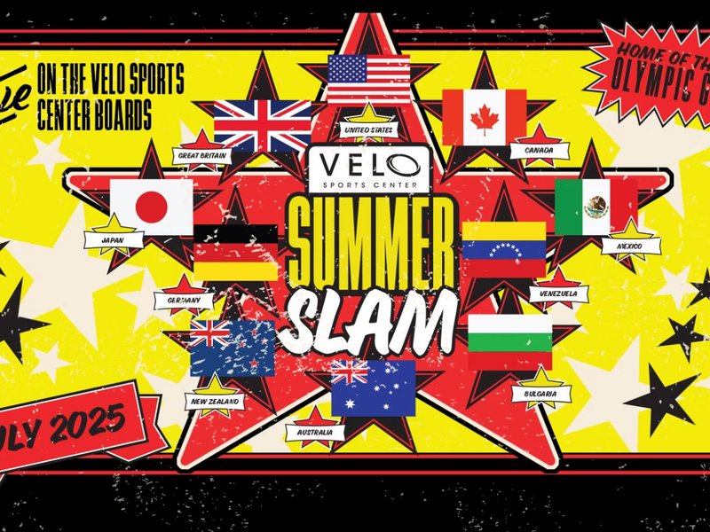 Flyer for Velo Sports Center Summer Slam, July 2025